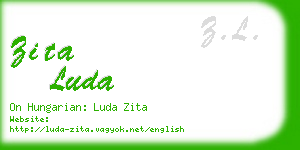 zita luda business card